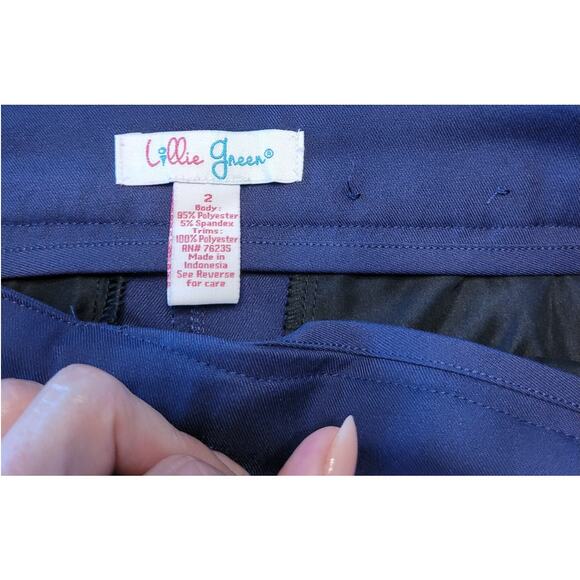 Lillie Green UPF 30 Women’s Golf & Tennis Shorts – Navy Blue – Size 2 - Picture 8 of 12